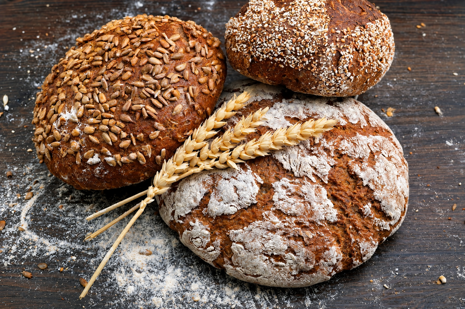 Loaves of bread, after light, color and clarity